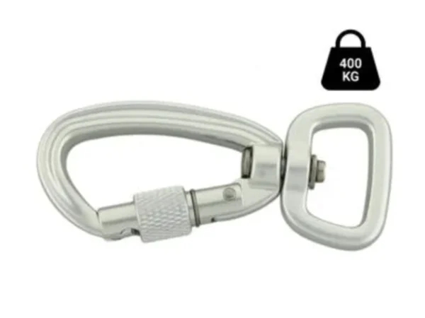 Sicherheitskarabiner silber