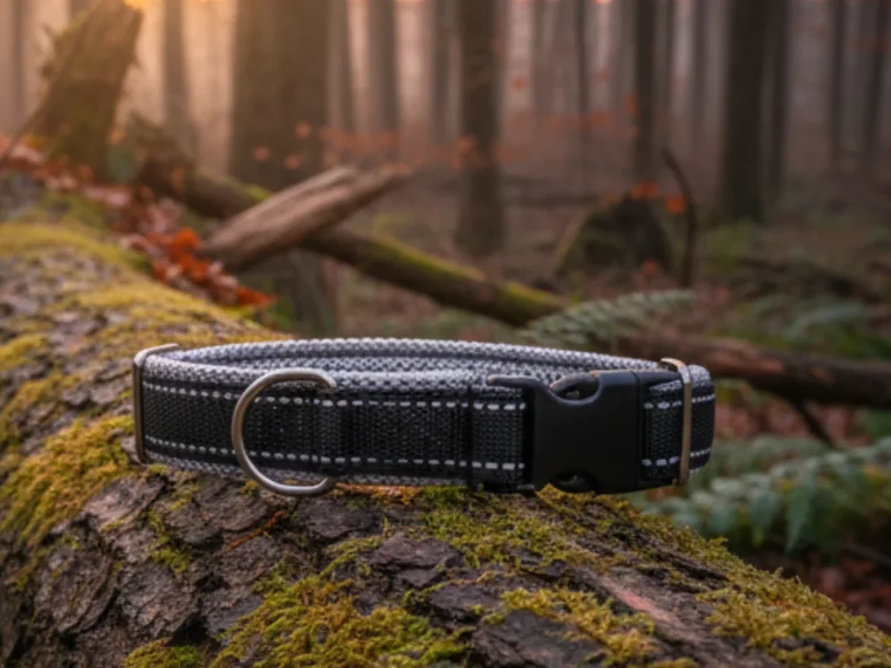 Reflektierendes Hundehalsband mit Schnalle
